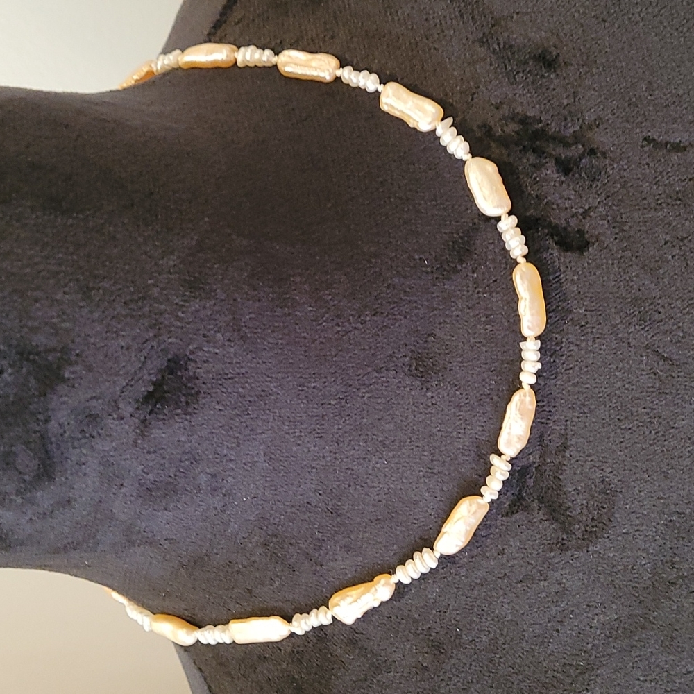 Freshwater and Seed Pearl Necklace